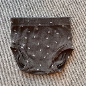 Quincy Mae Ribbed Bloomer | Coal, 3-6m